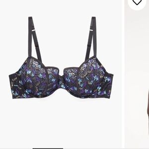 Savage X Fenty Butterfly Wings Unlined Lace Tulip Cup Bra